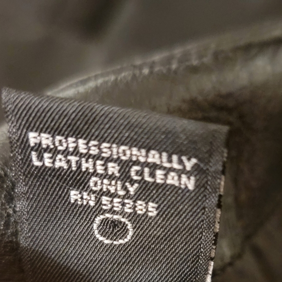 Express Vintage Genuine Leather Black Ladies Pants Size 13/14 PRE-OWNED - Picture 6 of 16